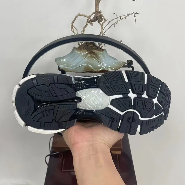 Balenciaga Runner Black and White Chunky Sneakers 11