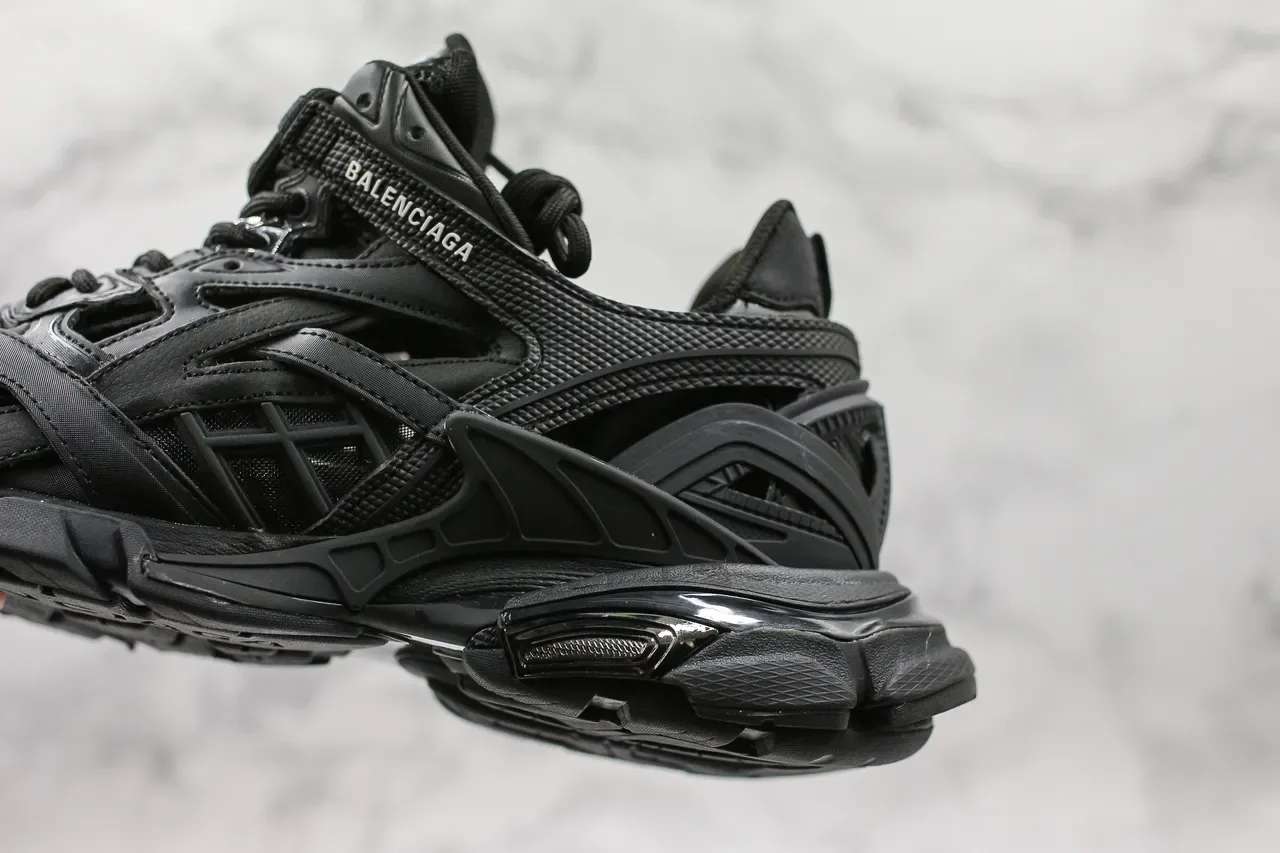 Balenciaga Runner Sneakers Chunky Noires Monochromes 9
