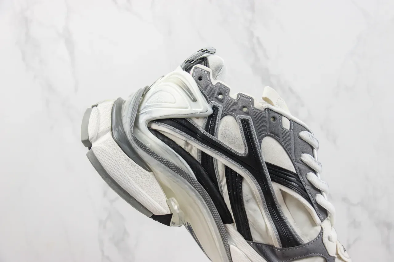 Balenciaga Runner Off-White Gray Black Chunky Sneakers 5