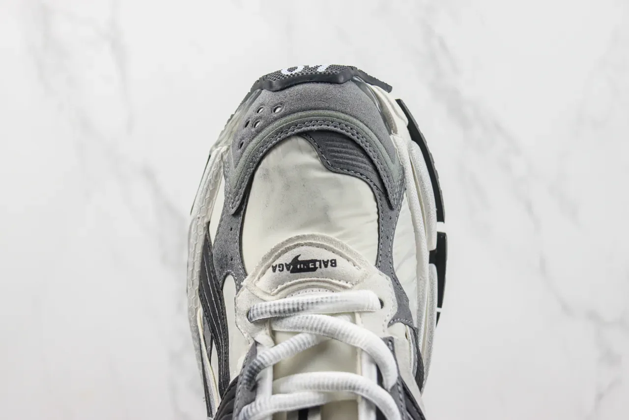 Balenciaga Runner Off-White Gray Black Chunky Sneakers 6