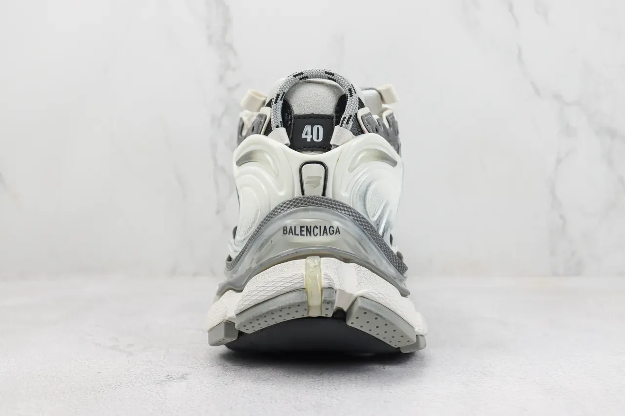 Balenciaga Runner Off-White Gray Black Chunky Sneakers 9