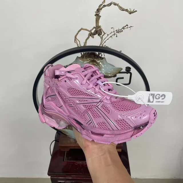 Balenciaga Runner حذاء रियासي سميك وردي 5