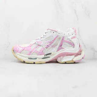 Balenciaga Runner White and Pink Chunky Sneakers