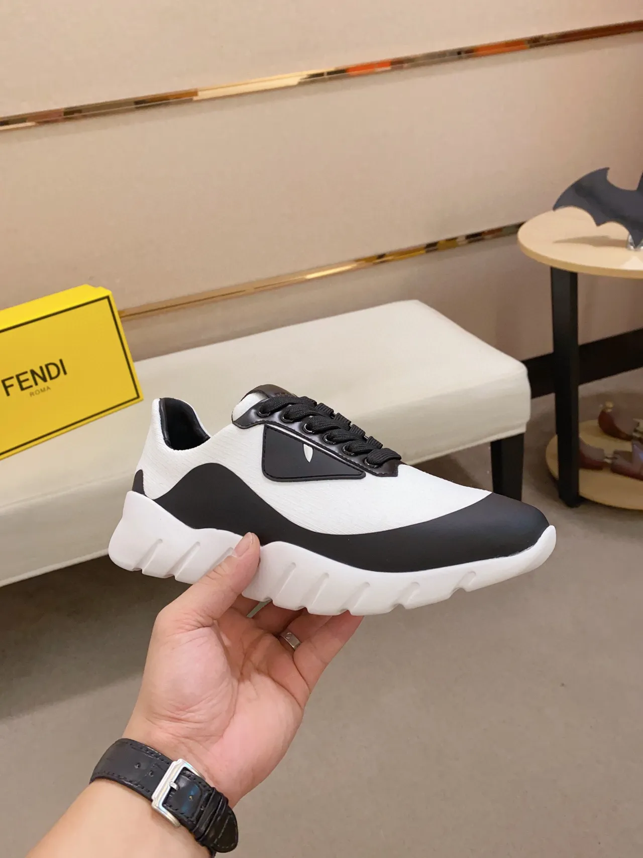 Balenciaga Runner White Black Chunky Sneakers 6