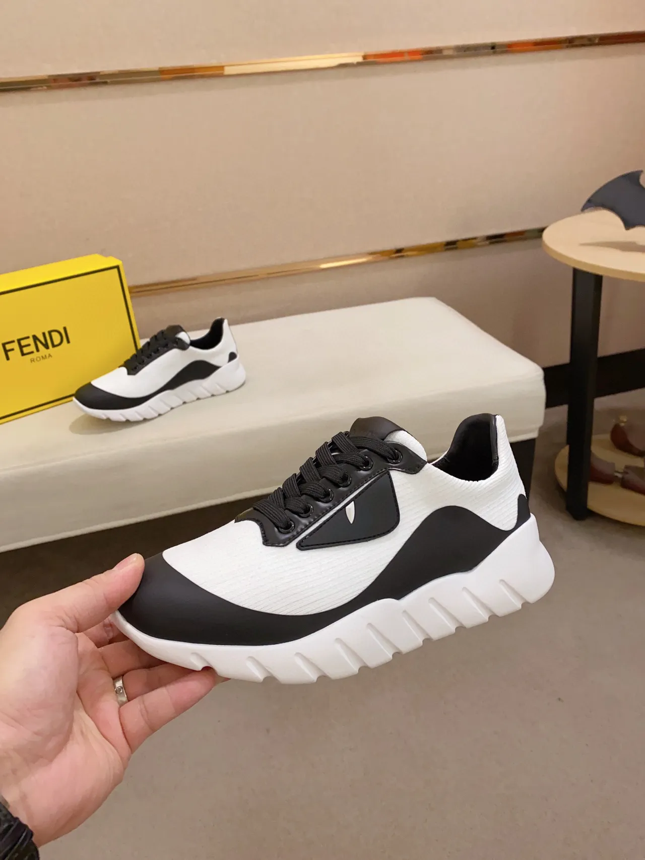 Balenciaga Runner White Black Chunky Sneakers 7