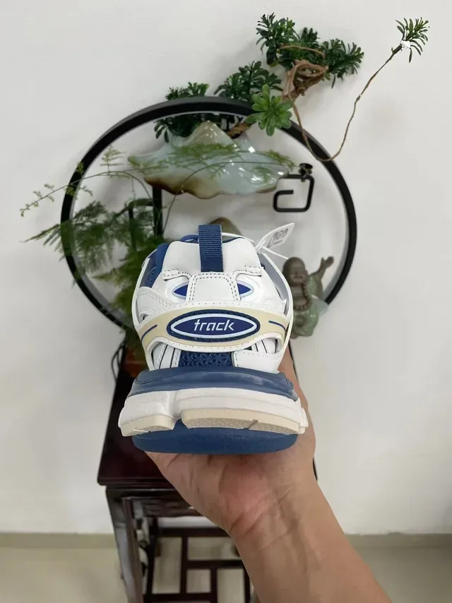 Balenciaga Runner White Navy Beige Chunky Sneakers 3
