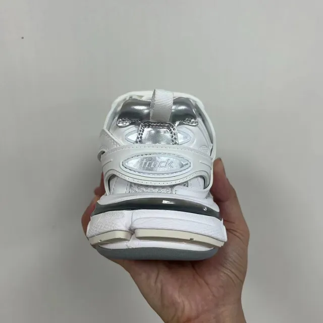 Balenciaga Runner White Silver Gray Chunky Sneakers 5