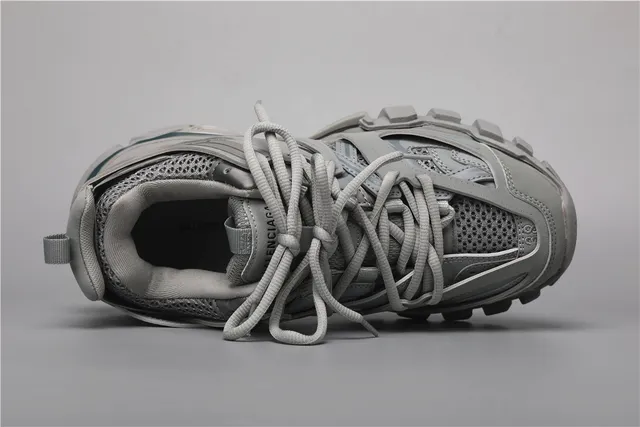 Balenciaga Track Sneaker أحذية رياضية رمادية أحادية اللون سميكة 7