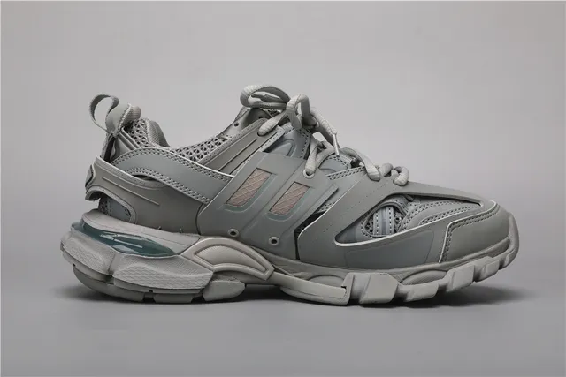 Balenciaga Track Sneaker أحذية رياضية رمادية أحادية اللون سميكة 8
