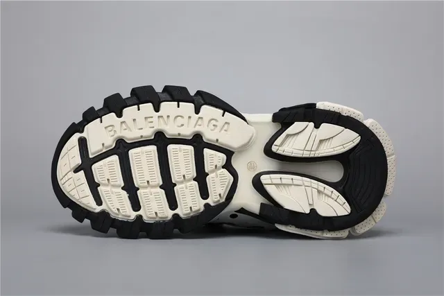 Balenciaga Track Sneaker أبيض أسود بيج حذاء أسلوب حياة 6