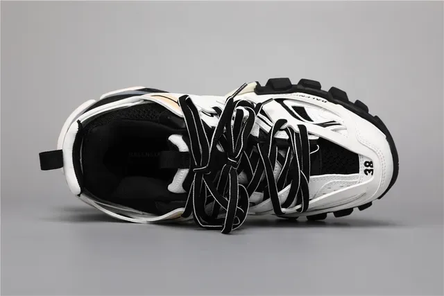 Balenciaga Track Sneaker أبيض أسود بيج حذاء أسلوب حياة 7