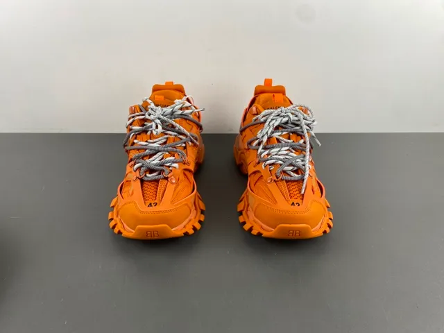 Balenciaga Track Trainer 橙色 chunky 运动鞋 11