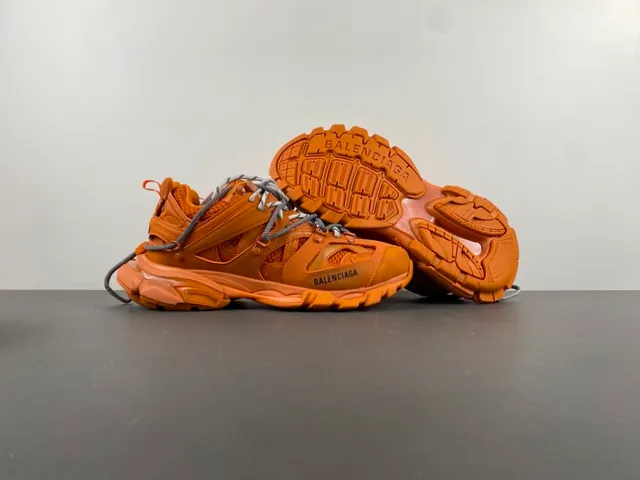 Balenciaga Track Trainer 橙色 chunky 运动鞋 12