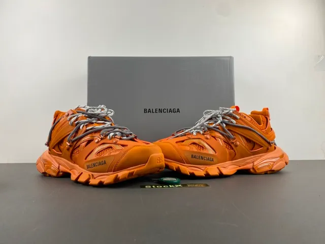 Balenciaga Track Trainer 橙色 chunky 运动鞋 13
