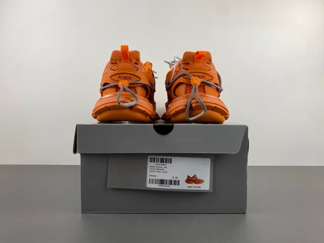 Balenciaga Track Trainer 橙色 chunky 运动鞋 17