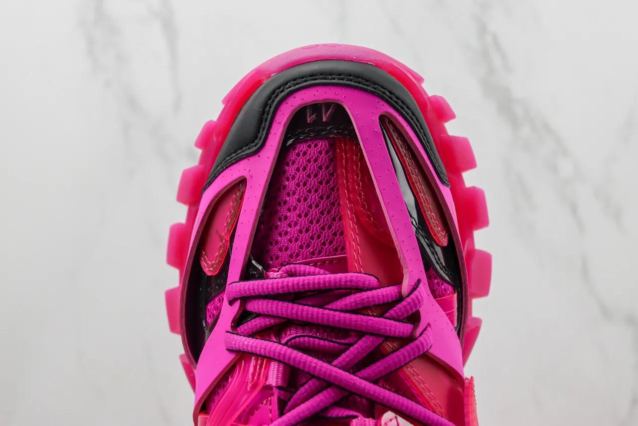 Balenciaga Track Trainer rose noir chunky baskets 6