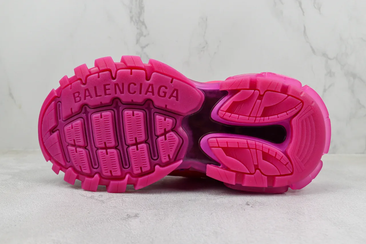 Balenciaga Track Trainer rose noir chunky baskets 8