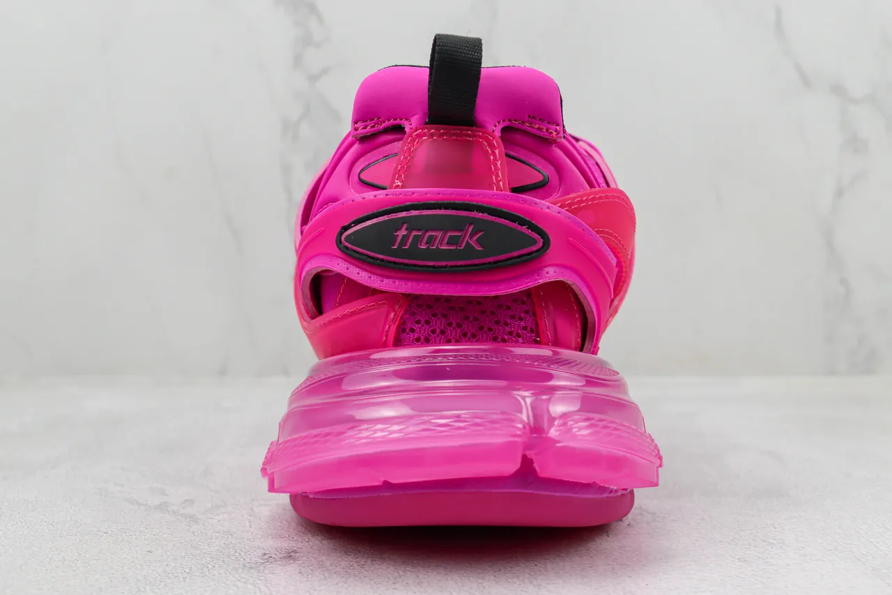 Balenciaga Track Trainer rose noir chunky baskets 9