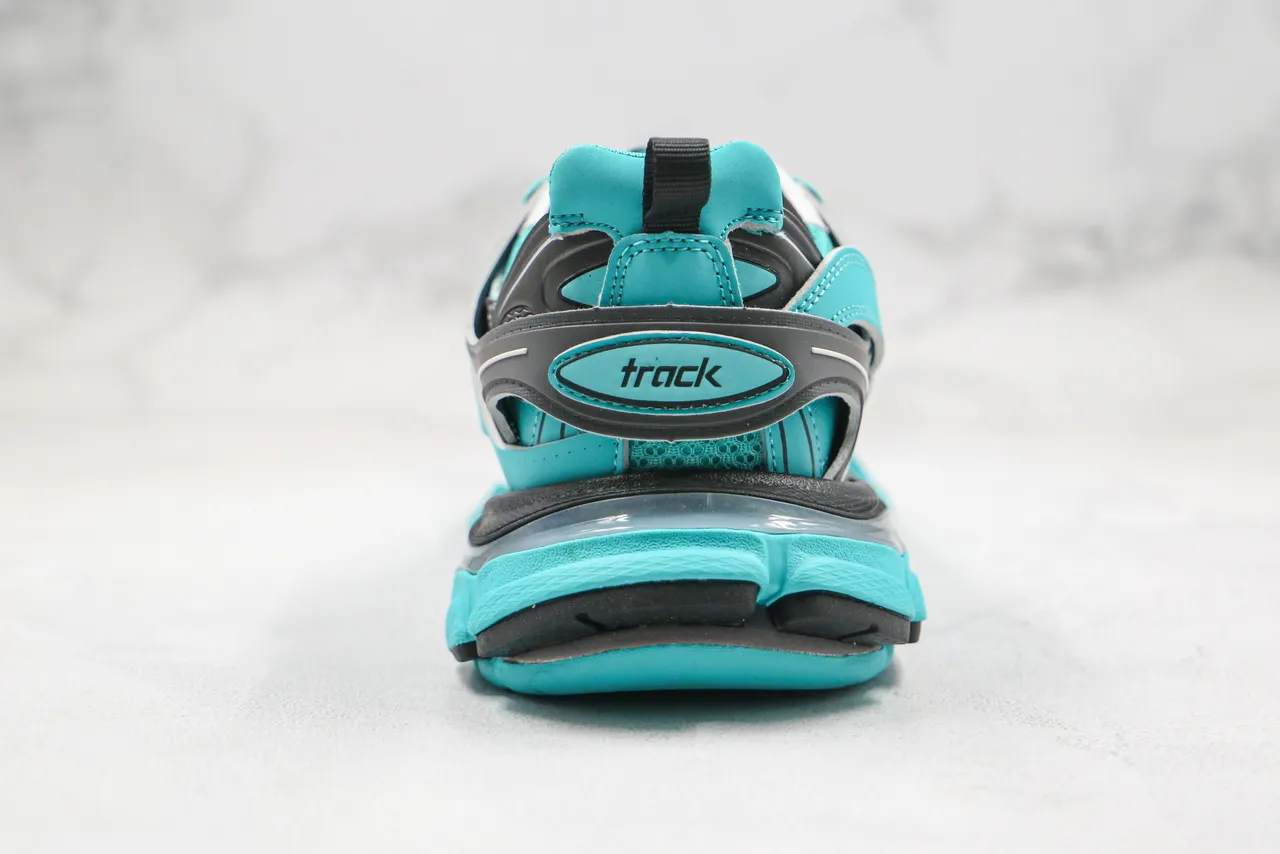 Balenciaga Track Trainer Turquoise Black Chunky Sneakers 3