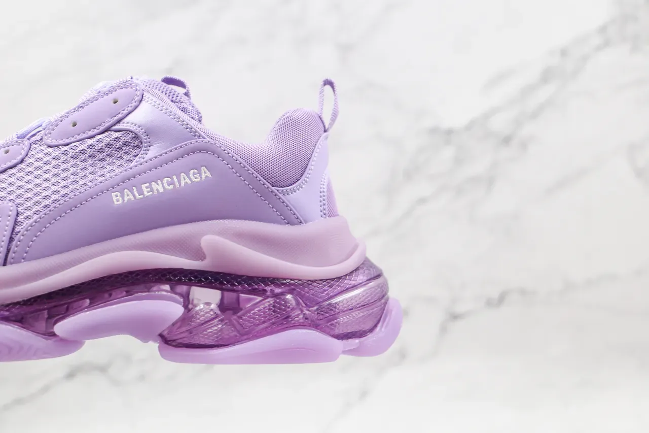 Balenciaga Triple S Lavanda Chunky Zapatillas 4