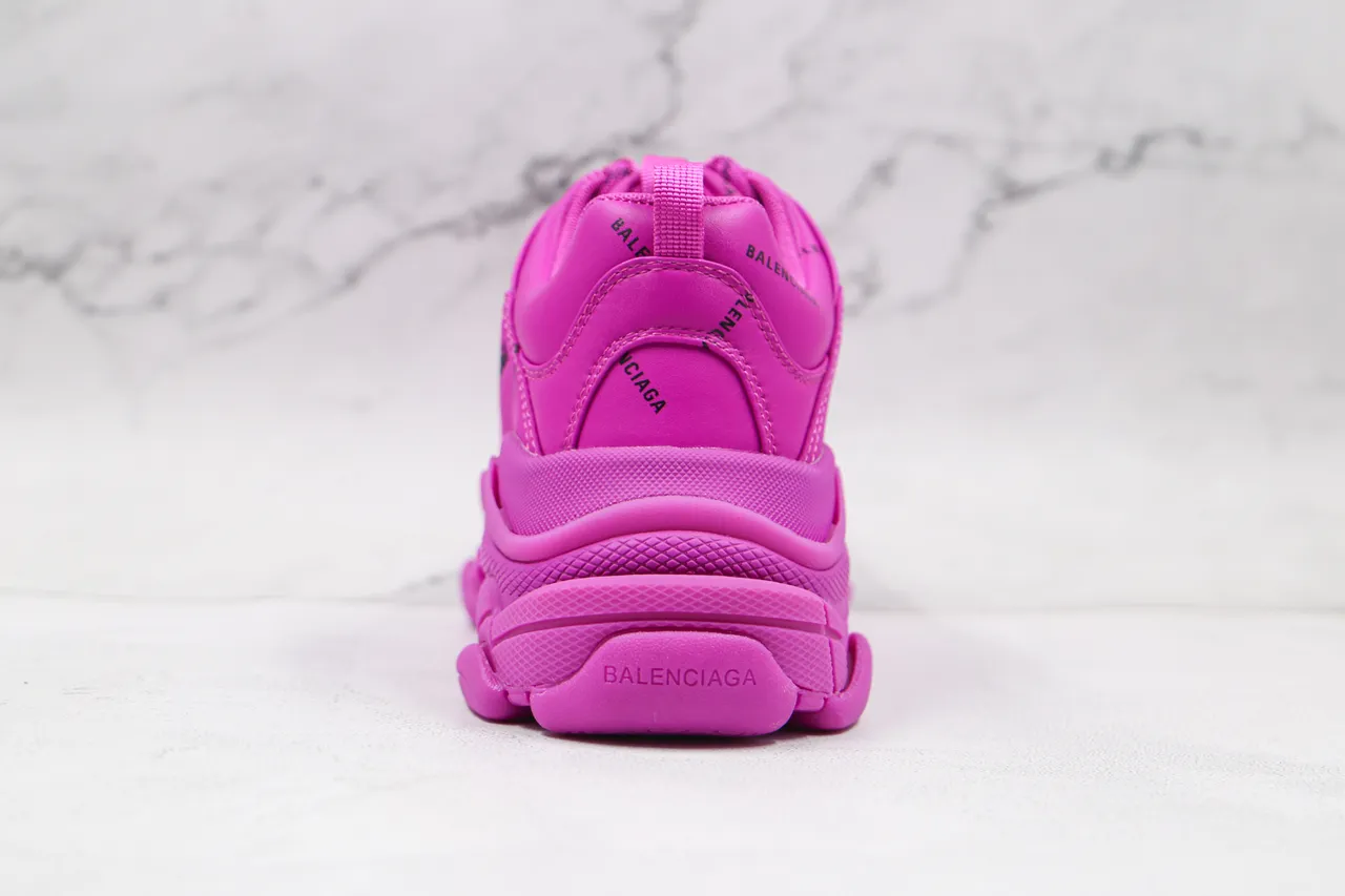 Balenciaga Triple S Monochromatic Pink Chunky Sneakers 2