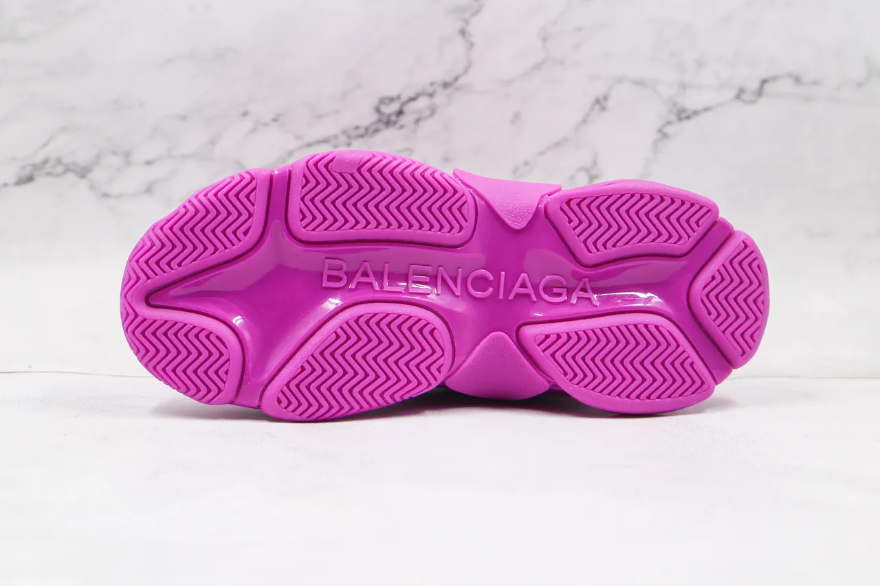 Balenciaga Triple S Monochromatic Pink Chunky Sneakers 3