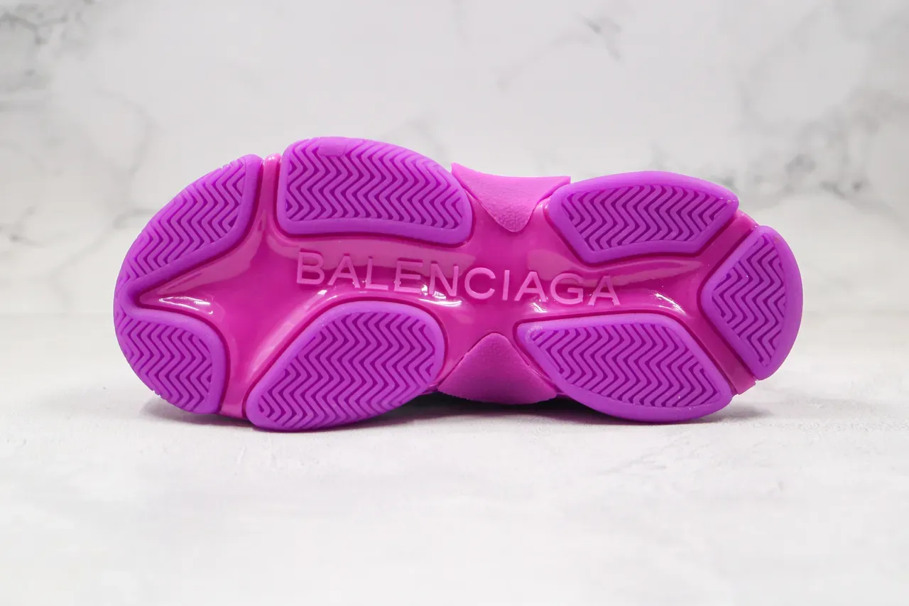 Balenciaga Triple S Monochrome Pink Chunky Sneakers 2