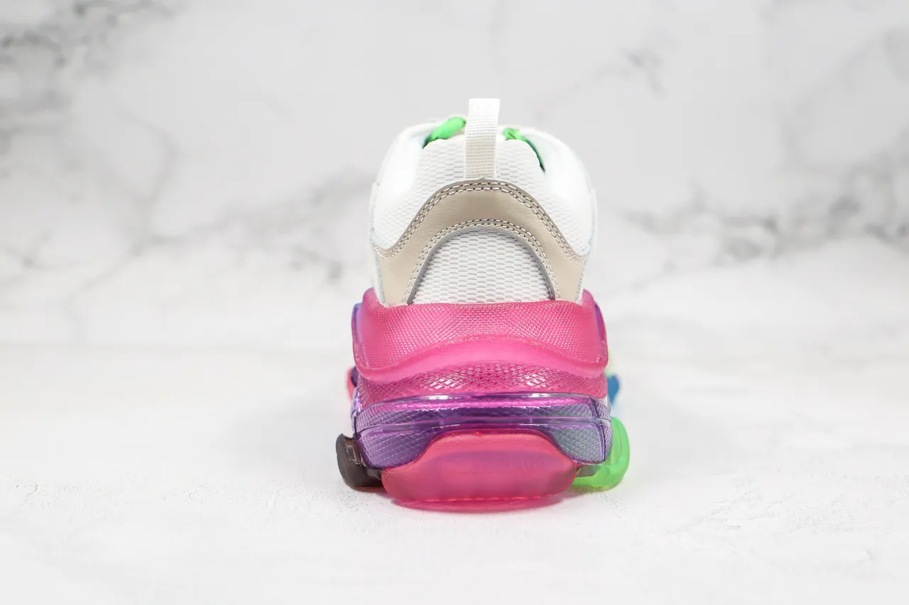 Balenciaga Triple S Multicolor Gradient Chunky Sneakers 2