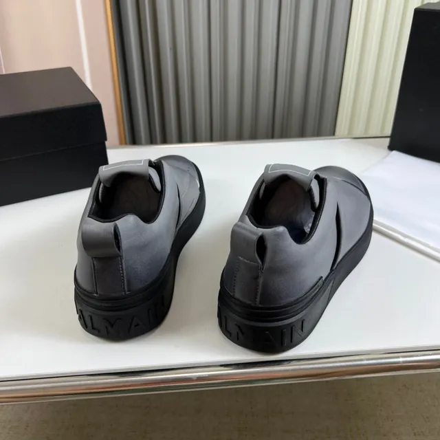 Balmain Gris Argent Slip-On Sangle Élastique Chaussures Lifestyle 6