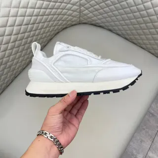 Balmain Track Trainer White and Black Lifestyle Sneakers