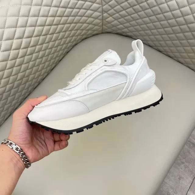 Balmain Track Trainer सफेद और काला लाइफस्टाइल स्नीकर्स 2
