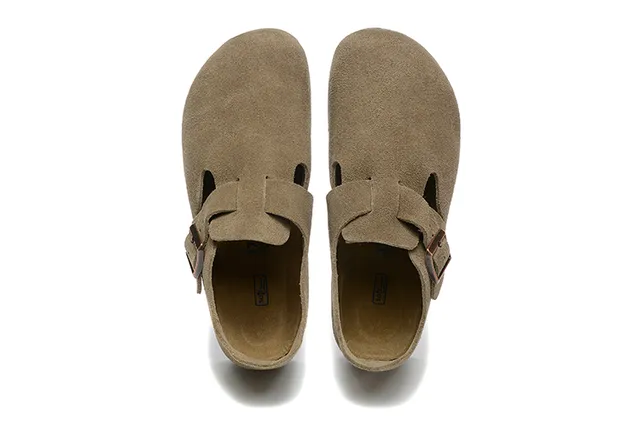 Birkenstock Arizona Ante Beige Marrón Superior Correa de Hebilla Única Zapatos Casuales 2