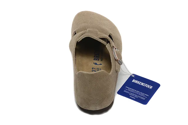 Birkenstock Arizona Ante Beige Marrón Superior Correa de Hebilla Única Zapatos Casuales 4