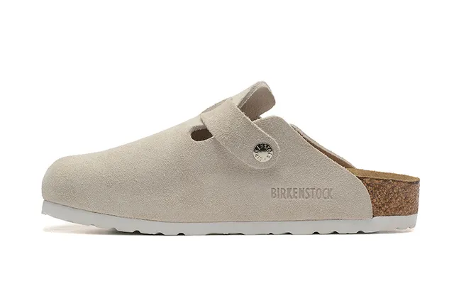 Birkenstock Arizona বেইজ স্যুড ক্লগ 5