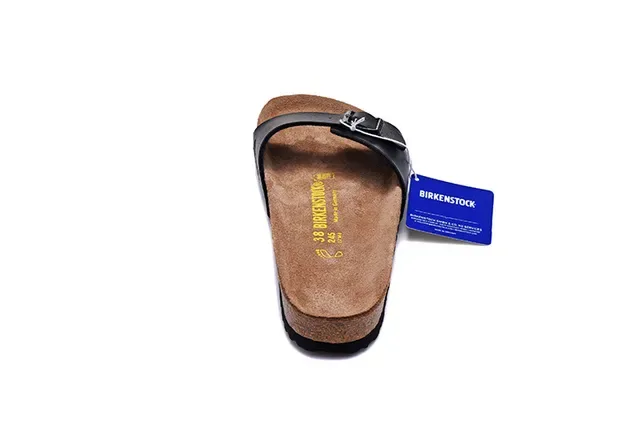 Birkenstock Arizona Black Single-Strap Cork-Footbed Casual Sandal 5