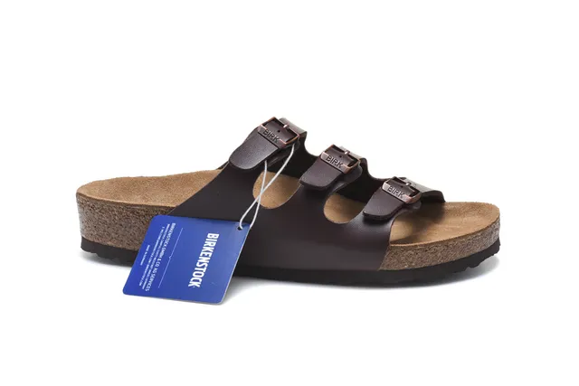 Birkenstock Arizona sandalias casuales de cuero marrón 2