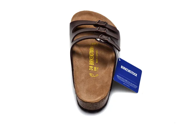 Birkenstock Arizona sandalias casuales de cuero marrón 5