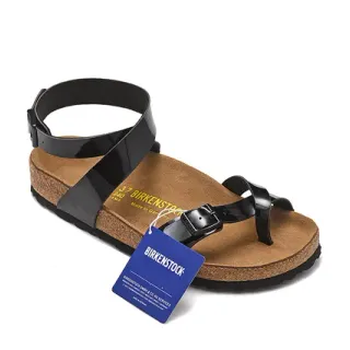 Birkenstock Arizona Glossy Black Gladiator Sandals
