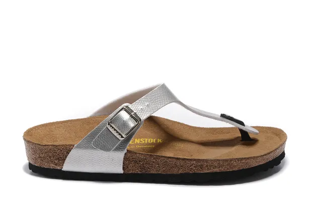 Birkenstock Arizona صندل كاجوال فضي معدني 2