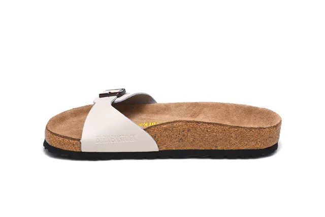 Birkenstock Arizona Off-White চামড়া ক্যাজুয়াল স্যান্ডাল 4