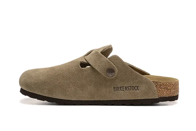 Birkenstock Arizona Taupe Suede pantufla 5
