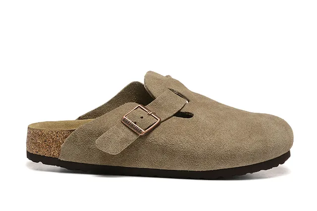Birkenstock Arizona Taupe Suede pantufla 6