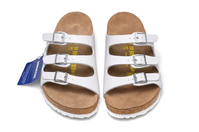 Birkenstock Arizona أبيض كاجوال صنادل 3
