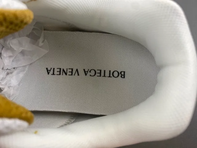 Bottega Veneta Andiamo حذاء رياضي أسلوب حياة من شبكة معدنية ذهبية 7