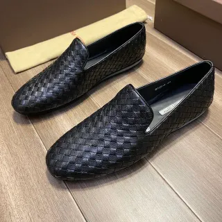 Bottega Veneta Andiamo منسوجة إنتريتشياتو أسود مكاسين