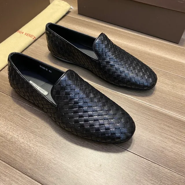 Bottega Veneta Andiamo Tecido Intrecciato Mocassins Preto 9
