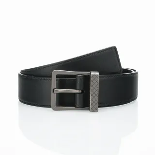 Bottega Veneta Cassette Black Leather Belt