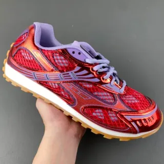 Bottega Veneta Cassette Metallic Red and Purple Lifestyle Sneakers