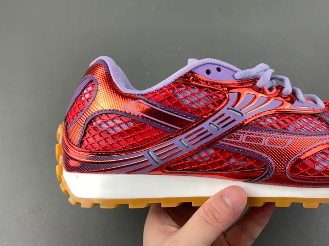 Bottega Veneta Cassette Metallic Red and Purple Lifestyle Sneakers 3