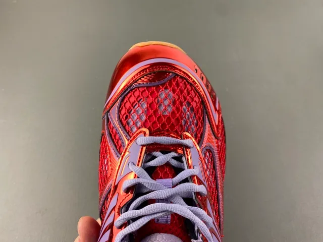 Bottega Veneta Cassette Metallic Red and Purple Lifestyle Sneakers 5